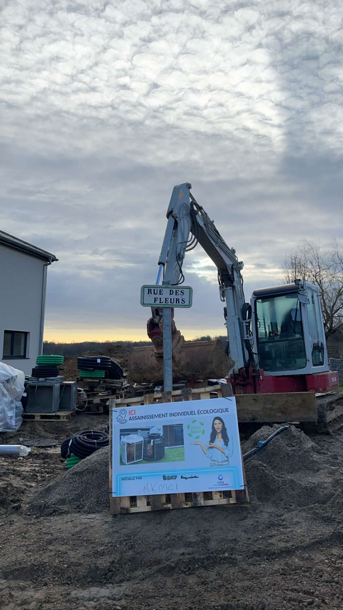 Installation réussie de trois systèmes d&#8217;assainissement non collectif KINGSPAN EPUR PASSIVE 6EH à Soppe-le-bas, en Alsace Riedisheim