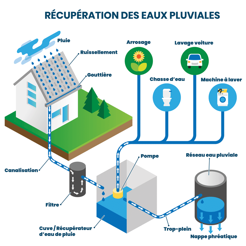 Pourquoi et comment utiliser l&#8217;eau de pluie ? &#x1f327;&#xfe0f;&#x1f4a7; Riedisheim